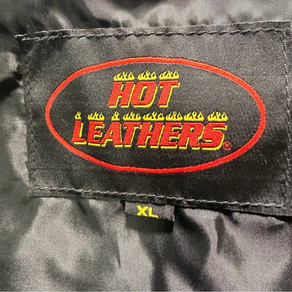 NWT Children’s Black Hot Leathers Biker Western Front Snap Vest XL - Picture 8 of 11